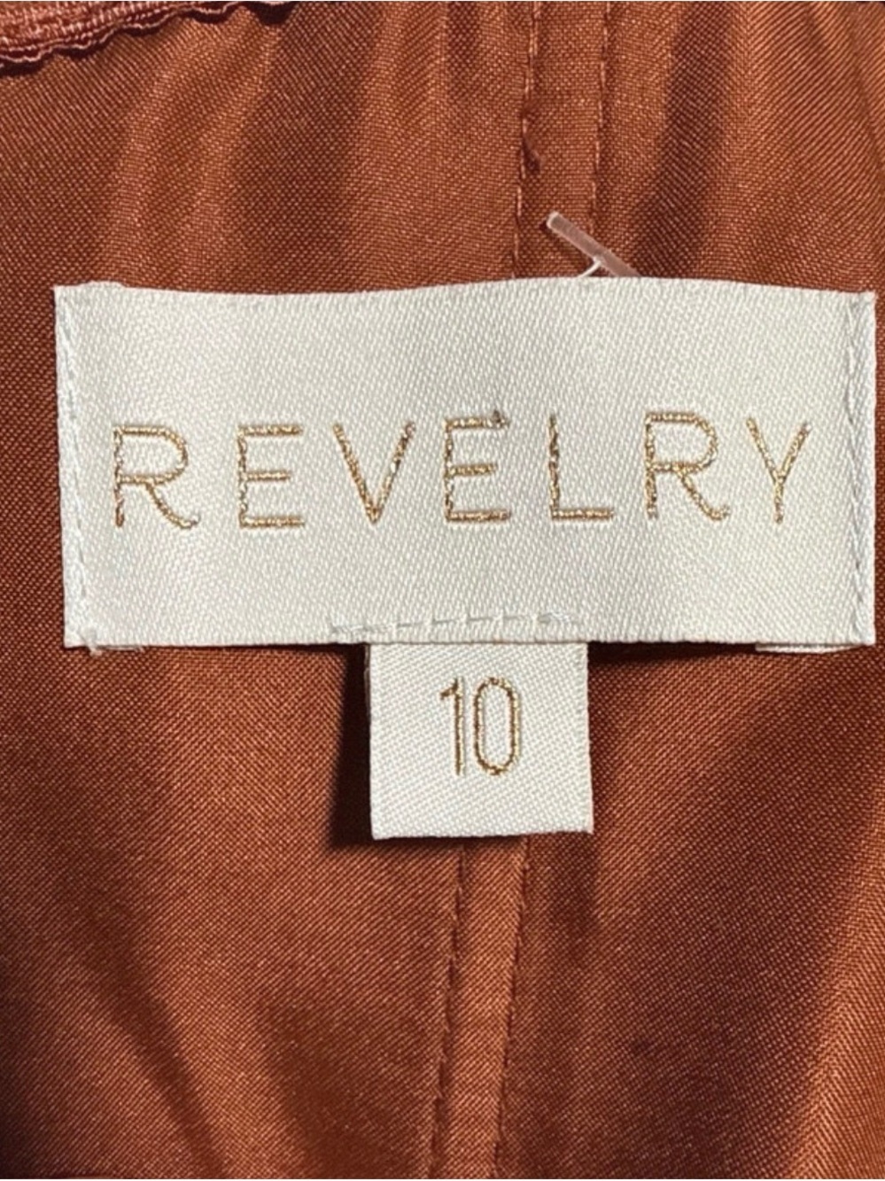 Revelry Rust-Tone Halter Tiered Ruffle Maxi - Picture 4 of 5
